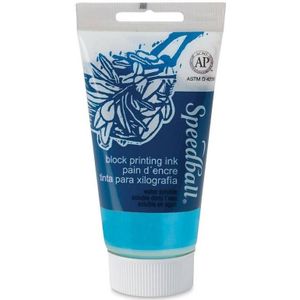 Speedball Water blockprint inkt tube 75ml - 3502 blue