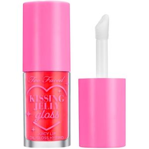 Too Faced Kissing Jelly Lip Oil Gloss Olie Lipgloss voor Intensieve Hydratatie Tint Sour Watermelon 4,5 ml