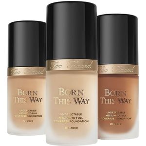 Too Faced Born This Way Flawless Coverage Natural Finish Foundation Dekkende Make-up voor Natuurlijke Uitstraling Tint Hazelnut 30 ml
