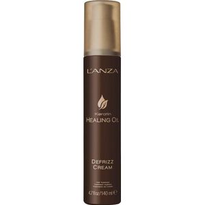 L'anza Healing Oil Defrizz Cream 140ml -  leave-in creme voor kroezend/pluizend haar