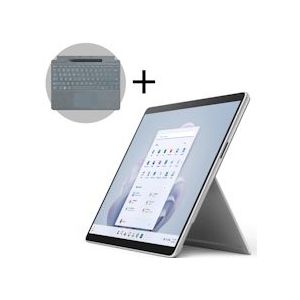 Microsoft Surface Pro 9 - Touchscreen - i5/8GB/256GB - 13 Inch - Platinum + Signature Type Cover + Pen - QWERTY - Platinum