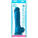 ColourSoft - Dildo met zuignap en ballen - 20,3 cm