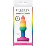 NS Novelties - Pleasure Plug Rainbow Mini - Anal Toys Buttplugs Meerkleurig