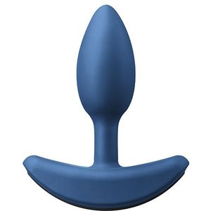 Renegade - Verzwaarde Vibrerende Buttplug - Blauw S