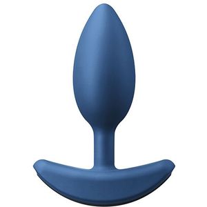 Renegade - Verzwaarde Vibrerende Buttplug - Blauw M