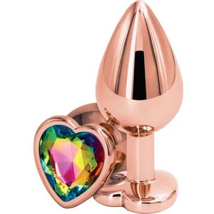Buttplug met Fonkelende Steen S - Rose
