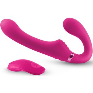 Strap-on Vibrator ShiShi Midnight Rider - Roze