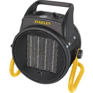 Stanley Ventilator Kachel ST-23-240-E - Elektrische Kachel 230V - Ruimtes tot 16m2 - 2 Warmte Standen - Perfect voor de Werkplaats - Zwart/Geel