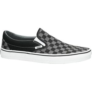 Vans Sneakers - Classic Slip-On Checkerboard - EU47 - voor Mannen - zwart-grijs