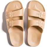 Freedom Moses Slippers Slides - Vegan - Camel - Licht Bruin