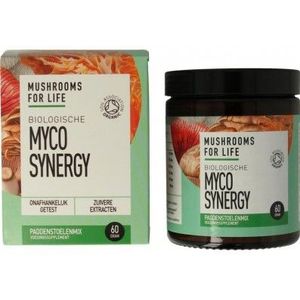 Mushrooms For Life - Myco Synergy - Voedingssupplement - - 60 Gram Paddenstoelen Poeder