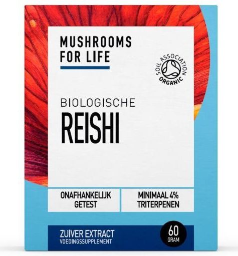 Mushrooms For Life - Reishi Poeder Bio - Kruidenpreparaat - 60 gram
