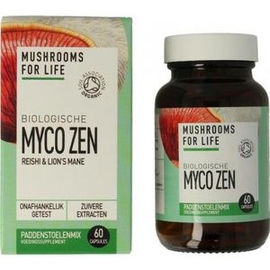 Mushrooms For Life - Myco Zen Bio - Kruidenpreparaat - 60 Capsules - Biologisch