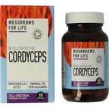 MushroomsForLife - Biologische Cordyceps - Paddenstoel Capsules - 60 stuks - Vegan - Gecertificeerd
