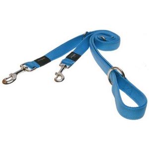 Zachte Verstelbare Echt Lederen Hondenriem Glendale Steen Lengte 200cm Breedte 20cm