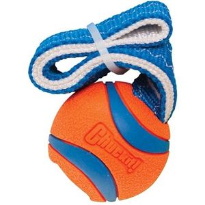 Chuckit! Ultra Tug Hondenspeelgoed met rubberen bal sleepboot van oorlog, interactief ophaalspeelgoed voor honden, klein