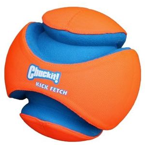 Chuckit! Kauwspeelgoed Kick fetch - Small - Hondenspeelgoed - Hondenbal - Chuckit bal - Oranje/Blauw - ø 14 cm - 1 ST