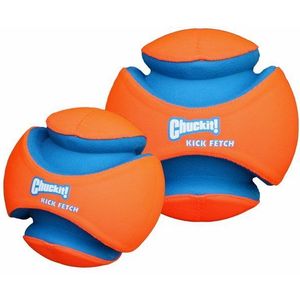 Chuckit! Kauwspeelgoed Kick fetch - Small - Hondenspeelgoed - Hondenbal - Chuckit bal - Oranje/Blauw - ø 14 cm - 1 ST