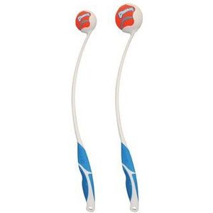 Chuckit! Pro Ball Launcher - 66 cm - Werpstok - Ballenwerper - Hondenspeelgoed - Incl. tennisbal Extra Large - Kunststof - Wit/Blauw