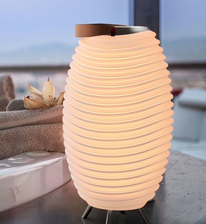 Kooduu Synergy 50S - Bluetooth Speaker - Wijnkoeler - LED lamp - met ingebouwde accu. 100% draadloos, muziek streamen