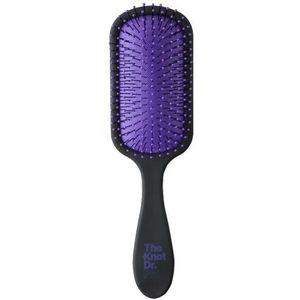 The Knot Dr. Pro Borstel Black Paddle Brush Periwinkle Pad 1st