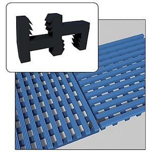 NOTRAX Verbindingselement, zwart, voor antislipmat, voor 90°-aansluiting