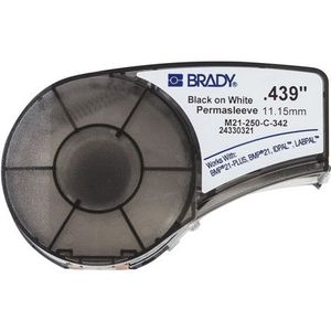 Brady M21-250-C-342 etiket om af te drukken, zwart, wit - etiketten (zwart, wit, polyolefine, thermotransfer, mat, rechthoekig, BMP21 PLUS)