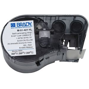 Brady M-51-427-YL gelamineerd vinyl labels | 25,4mm x 63,5mm x 19,1mm