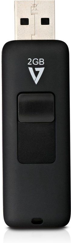 V7 VF22GAR-3E USB flash drive 2 GB USB Type-A 2.0 Zwart