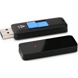 V7 VF38GAR-3E Slider USB 3.0 geheugenstick (8 GB) zwart/blauw