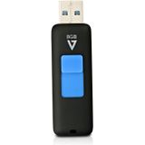 V7 VF38GAR-3E Slider USB 3.0 Speicherstick 8 GB schwarz/blau