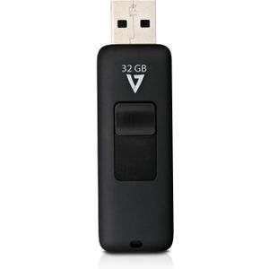 Micro SD geheugenkaart met adapter V7 J153301 Zwart 32 GB