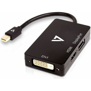 Adapter Mini DisplayPort naar VGA/DVI/HDMI V7 V7MDP-DPDVIHDMI-1E  Zwart