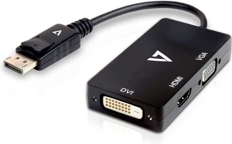 DP-VGADVIHDMI-1E DisplayPort (m) auf vga, hdmi oder dvi Adapter (h) - V7