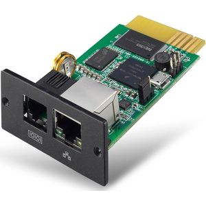 V7 SNMP-Netzwerkkarte für USV, Netzwerk-Management-Karte, Schwarz, Grün, Status, RFC1213, RFC1628, Proprietary MIB, CE, FCC, SmartSlot