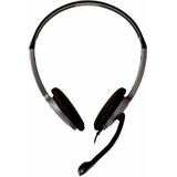 V7 HA212 Lichtgewicht Stereo Headset met Microfoon - Zwart & Grijs