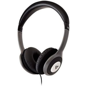 V7 HA520-2EP hoofdtelefoon/headset Hoofdtelefoons Bedraad Hoofdband Muziek Zwart, Zilver