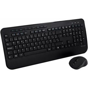 Toetsenbord en muis V7 CKW300 Zwart Spaans Qwerty Spaans