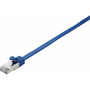 V7 Cat7 Ethernet-kabel, afgeschermd met folie (SFTP) RJ45 (m)/RJ45 (m), netwerkkabel, LAN-kabel 0,5 m - blauw