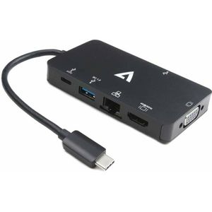 V7 UC-2HDMI-BLK USB grafische adapter 3840 x 2160 Pixels Zwart