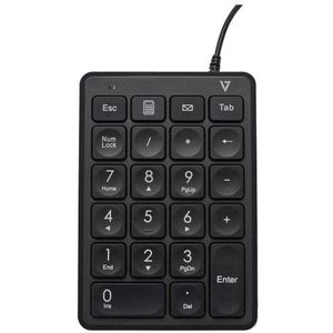 V7 KP350 numeriek toetsenbord Laptop/pc USB Zwart