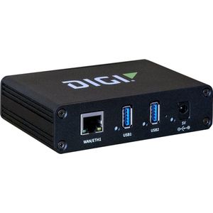 Digi - AnywhereUSB 2 Plus - Docking Station - Zwart - 2 USB 3.1 Gen 1 Havens, Gigabit Ethernet