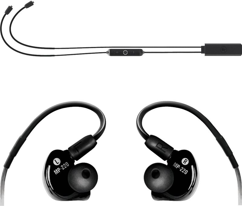 Mackie MP-220 BTA In Ear Monitors (Draadloze), Koptelefoon, Zwart