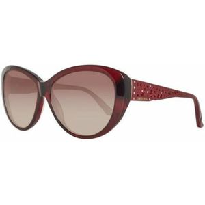 Swarovski SK0053 66F-61-15-135 Swarovski zonnebril SK0053 66F-61-15-135 Cateye zonnebril 61, rood