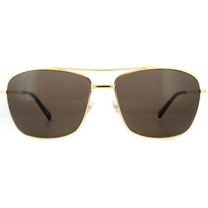 Mont Blanc Aviator Mens Gold Brown zonnebril | Sunglasses