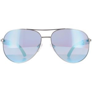 GUESS Factory Women's Mirrored Tinted Aviator Sunglasses