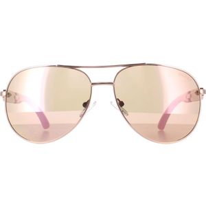 Guess - GU7295-28G - Zonnebril - Roze - Metaal - Bruine Lensen