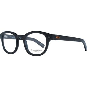 Ermenegildo Zegna - Ronde Hoorn - Optische Monturen - Zwart - Full-Rim Design