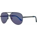 Guess - GF0173 - Zonnebril - Unisex - Grijs - Blauwe lens