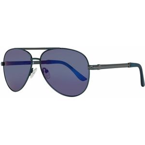 Guess GF0173 90X blauw spiegelende zonnebril
